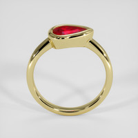 0.76 Ct. Ruby Ring, 14K Yellow Gold 3