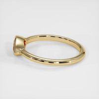0.95 Ct. Orangish Brown Sapphire Ring, 14K Yellow Gold 4