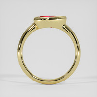 0.76 Ct. Ruby Ring, 18K Yellow Gold 3