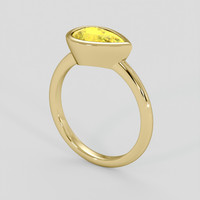 2.82 Ct. Yellow Sapphire Ring, 18K Yellow Gold 2