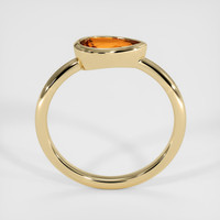 0.95 Ct. Orangish Brown Sapphire Ring, 18K Yellow Gold 3
