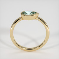 1.05 Ct. Green Sapphire Ring, 18K Yellow Gold 3