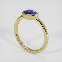 1.26 Ct. Color Change Sapphire Ring, 18K Yellow Gold 2