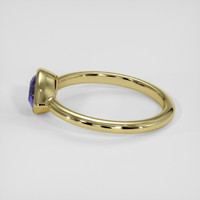 1.26 Ct. Color Change Sapphire Ring, 18K Yellow Gold 4