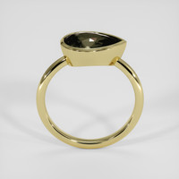 2.65 Ct. Greenish Brown Sapphire Ring, 18K Yellow Gold 3