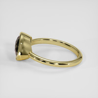 2.65 Ct. Greenish Brown Sapphire Ring, 18K Yellow Gold 4