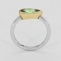 0.54 Ct. Green Chrysoberyl Ring, 14K Yellow & White 3