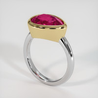 4.60 Ct. Gemstone Ring, 14K Yellow & White 2