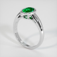 1.16 Ct. Emerald Ring, Platinum 950 2