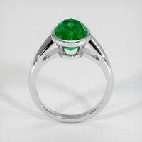 3.22 Ct. Emerald Ring, Platinum 950 3