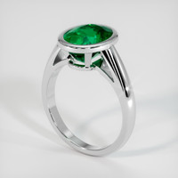 2.95 Ct. Emerald Ring, Platinum 950 2