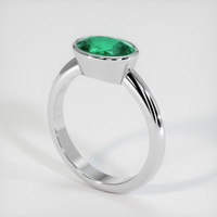 1.62 Ct. Emerald   Ring, Platinum 950 2