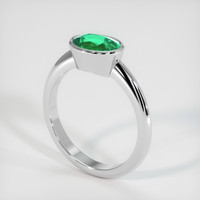 1.24 Ct. Emerald   Ring, Platinum 950 2