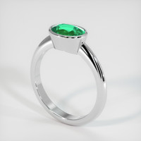 1.24 Ct. Emerald Ring, Platinum 950 2