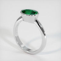 1.61 Ct. Emerald   Ring, Platinum 950 2