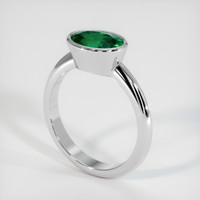 1.61 Ct. Emerald Ring, Platinum 950 2