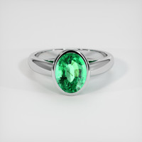 2.01 Ct. Emerald Ring, Platinum 950 1