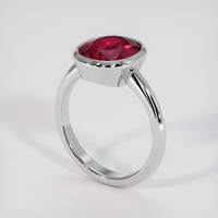 3.60 Ct. Ruby Ring, Platinum 950 2