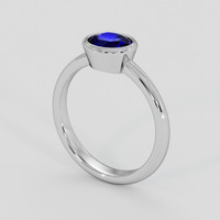 2.14 Ct. Blue Sapphire Ring, Platinum 950 2