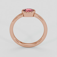 0.73 Ct. Padparadscha Sapphire Ring, 18K Rose Gold 3