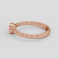 0.73 Ct. Padparadscha Sapphire Ring, 18K Rose Gold 4