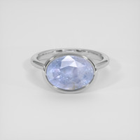 6.25 Ct. Blue Sapphire Ring, Silver 1