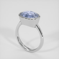6.25 Ct. Blue Sapphire Ring, Silver 2
