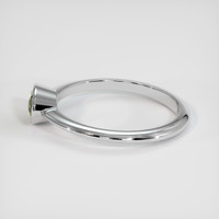 2.06 Ct. Green Sapphire Ring, 10K White Gold 4