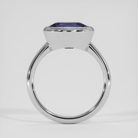 3.55 Ct. Violetish Blue Tanzanite Ring, 14K White Gold 3