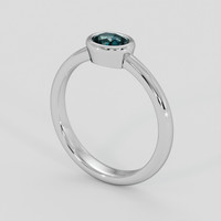 0.73 Ct. Bi Color Sapphire Ring, 14K White Gold 2