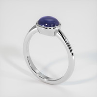 2.83 Ct. Sapphire Ring, 18K White Gold 2