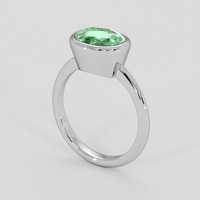 2.37 Ct. Emerald Ring, 18K White Gold 2