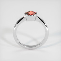 1.12 Ct. Padparadscha Sapphire Ring, 18K White Gold 3