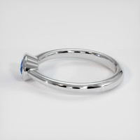1.10 Ct. Sapphire Ring, 18K White Gold 4