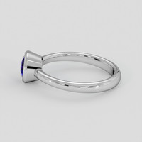 2.14 Ct. Blue Sapphire Ring, 18K White Gold 4