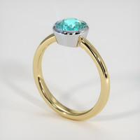 1.25 Ct. Gemstone Ring, 14K White & Yellow 2