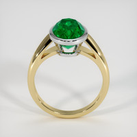 3.22 Ct. Emerald Ring, 18K White & Yellow 3