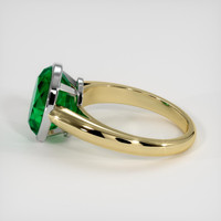 3.22 Ct. Emerald Ring, 18K White & Yellow 4