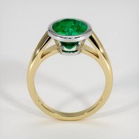 2.95 Ct. Emerald Ring, 18K White & Yellow 3