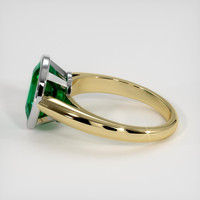 2.95 Ct. Emerald Ring, 18K White & Yellow 4