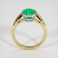 2.01 Ct. Emerald Ring, 18K White & Yellow 3