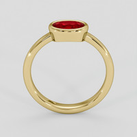 0.99 Ct. Ruby Ring, 10K Yellow Gold 3