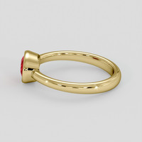 0.99 Ct. Ruby Ring, 10K Yellow Gold 4