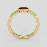 0.70 Ct. Ruby Ring, 10K Yellow Gold 3