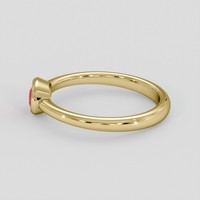 0.70 Ct. Ruby Ring, 10K Yellow Gold 4