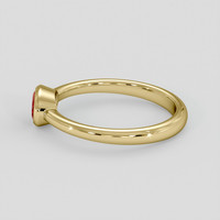 0.81 Ct. Ruby Ring, 10K Yellow Gold 4