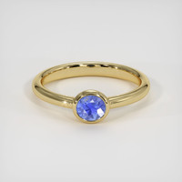 0.51 Ct. Blue Sapphire Ring, 10K Yellow Gold 1
