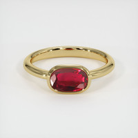 1.89 Ct. Ruby Ring, 14K Yellow Gold 1