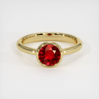 1.31 Ct. Ruby   Ring, 14K Yellow Gold 1