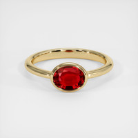 1.54 Ct. Ruby Ring, 14K Yellow Gold 1